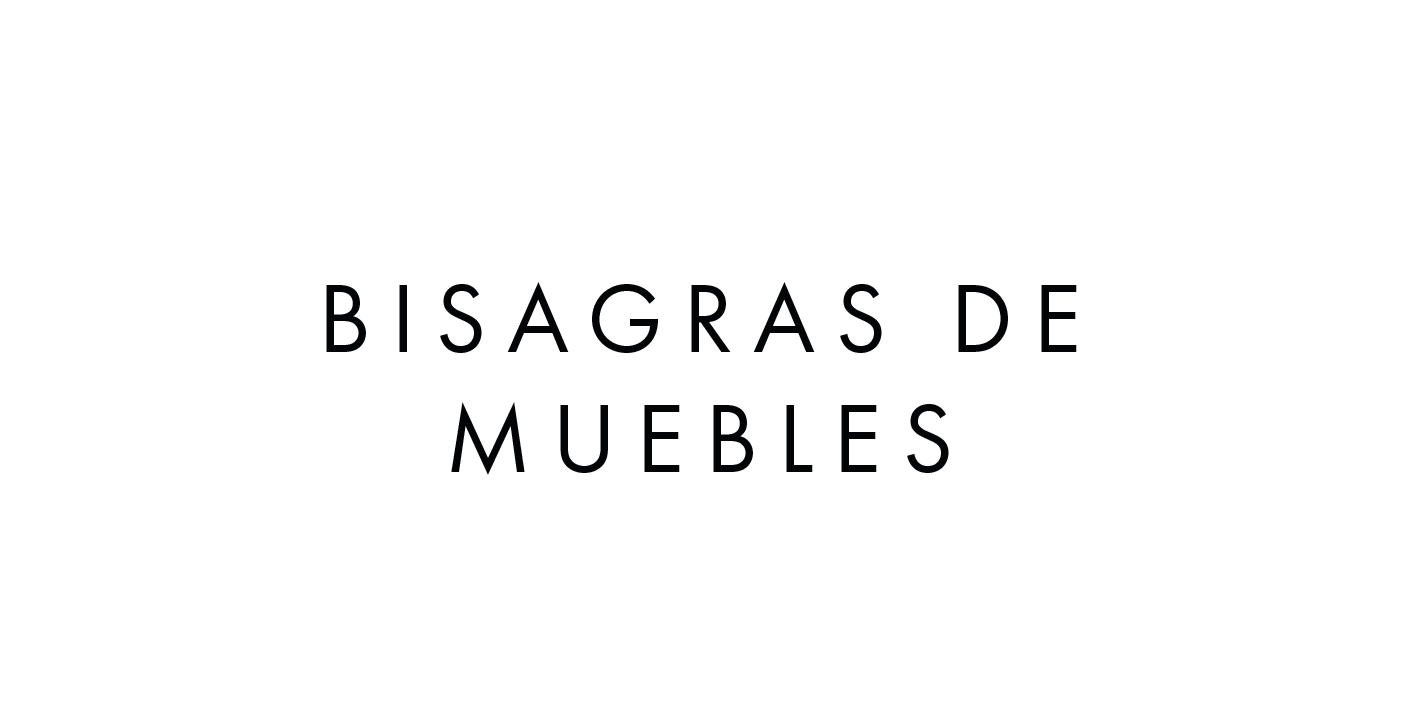 Bisagras de muebles